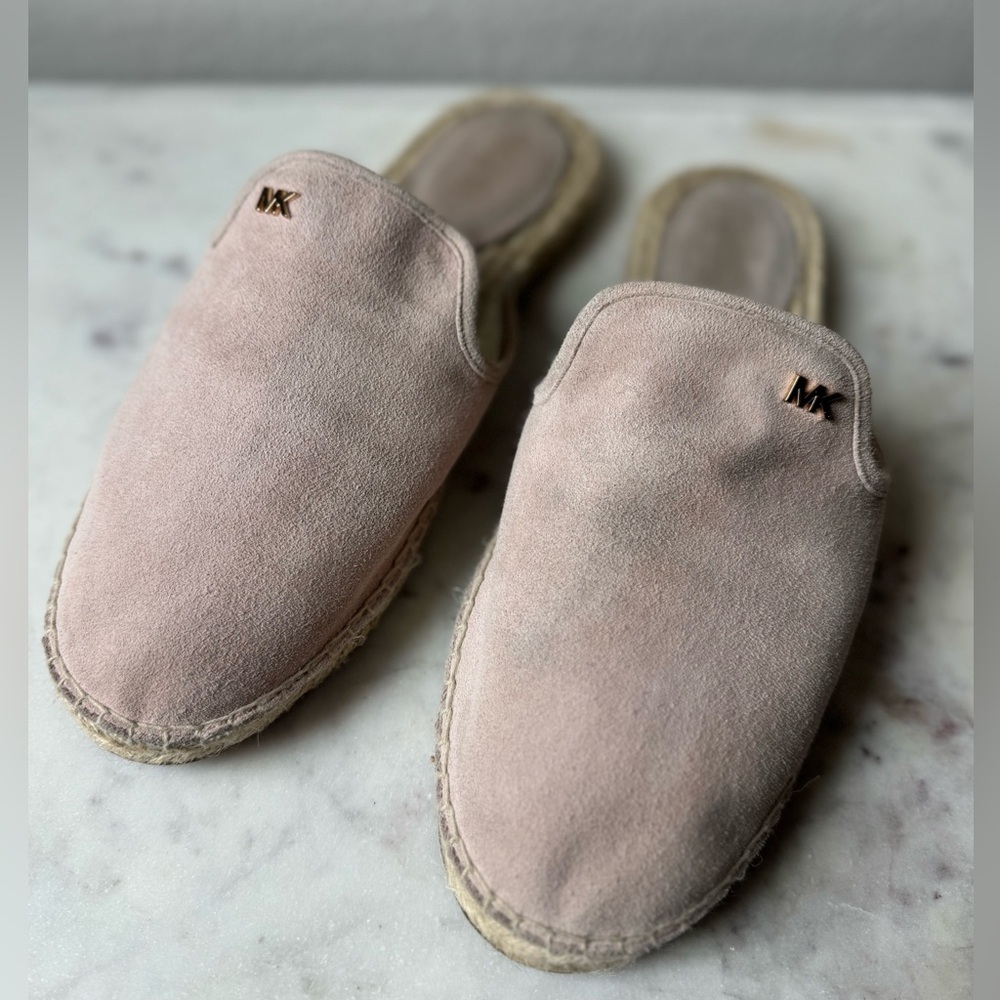 Michael Kors Women’s‎ Suede Espadrille Slipper Color Pink Size 8.5